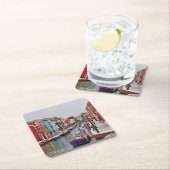 Mittelmeer-Untersetzer Rechteckiger Pappuntersetzer (Vor Ort)