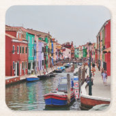 Mittelmeer-Untersetzer Rechteckiger Pappuntersetzer (Vorderseite)