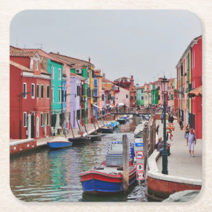 Mittelmeer-Untersetzer Rechteckiger Pappuntersetzer