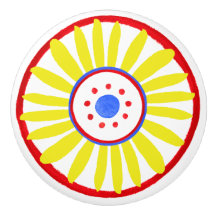 Mittelmeer-Volkskunst Keramik-Knopf