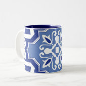 Mittelmeer-Wappen Zweifarbige Tasse (Vorderseite Links)