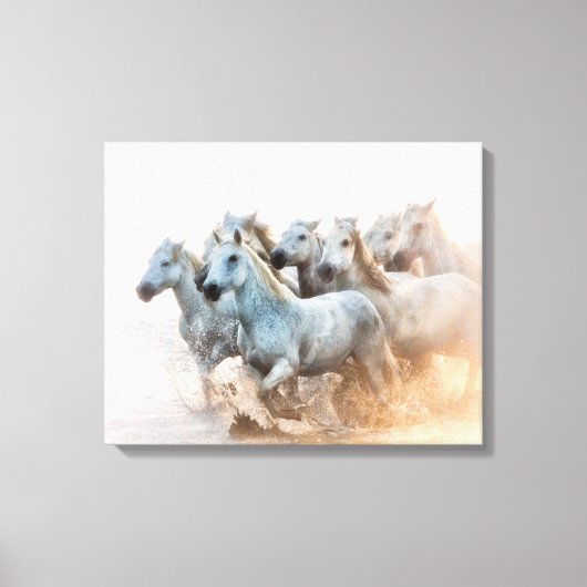 Mittelmeer-Wasser bei Sonnenaufgang Leinwanddruck (Vorderseite)