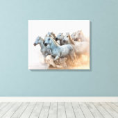 Mittelmeer-Wasser bei Sonnenaufgang Leinwanddruck (Insitu (Holzboden))