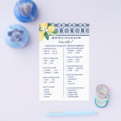 Mittelmeer Wie gut Sie die Bride Game Card kennen Flyer (Einzeln)