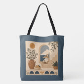Mittelmeer-Windfang-Tasche Tasche (Rückseite)