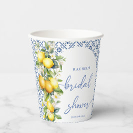 Mittelmeer-Zitronen-Brautparty Pappbecher