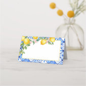 Mittelmeer-Zitronen - Italienisches Umweltzeichen Platzkarte (Vorderseite)