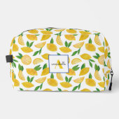 Mittelmeer-Zitronen-Muster Waschbeutel (Vorderseite)
