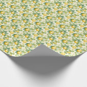 Mittelmeer-Zitronenblüten Zitrus Geschenkpapier (Ecke)