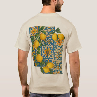 Mittelmeer-Zitronenmuster - Küstengestaltung T-Shirt
