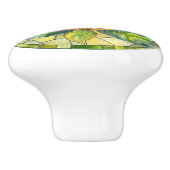 Mittelmeer-Zitrus-Buntglas Keramikknauf (Seitenansicht)