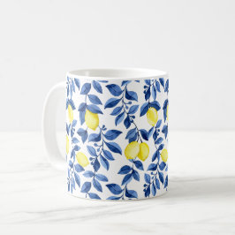 Mittelmeer-Zitrus-Lemonen-Muster Kaffeetasse