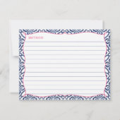 Mittelmeer Zitrusfrüchte Blütenrezeptur-Karte Einladung (Rückseite)