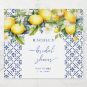 Mittelmeer-Zitrusfrüchte-Brautparty Bierflaschenetikett (Einzelnes Label)