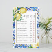 Mittelmeer-Zitrusfrüchte Brautparty Ratet, wer (Stehend Vorderseite)