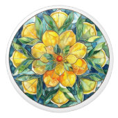 Mittelmeer-Zitrusfrüchte Keramikknauf (Vorderseite)