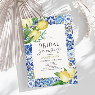 Mittelmeer-Zitrusfrüchte-Zitrusfrüchte-Brautparty Einladung