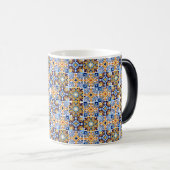 Mittelmeerblaue & braune Tasse (VorderseiteRechts)