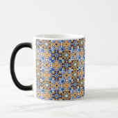 Mittelmeerblaue & braune Tasse (Links)