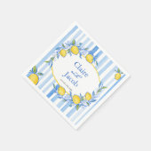 Mittelmeerblaue Hochzeit Serviette (Ecke)