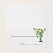 Mittelmeerdanken für Ihren Beitritt zur Platzkarte (Außenseite Aufgefaltet)