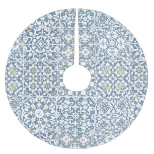 Mittelmeerfliesen, marokkanisch, Majolika, Azulejo Polyester Weihnachtsbaumdecke