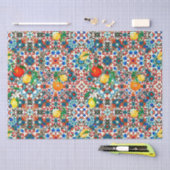 Mittelmeerfliesen,Mosaik,Zitrone,Sommerkunst Seidenpapier (Handwerk)