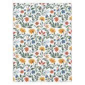 Mittelmeerflorale Nahtlose Muster Tischdecke (Vorderseite)