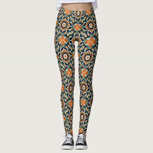 Mittelmeerflorenteich Leggings (Vorderseite)