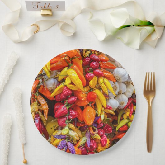 Mittelmeergeschmack Pappteller (Hochzeit)