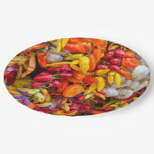 Mittelmeergeschmack Pappteller (Schrägansicht)