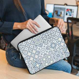 Mittelmeerkacheln, marokkanisch, Majolika, Azulejo Laptopschutzhülle