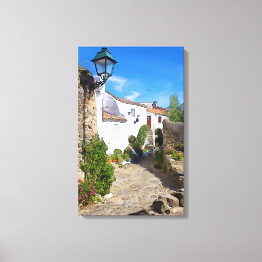 Mittelmeerkollektordorf Leinwanddruck (Vorderseite)