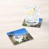 Mittelmeerkollektordorf Rechteckiger Pappuntersetzer (Vor Ort)