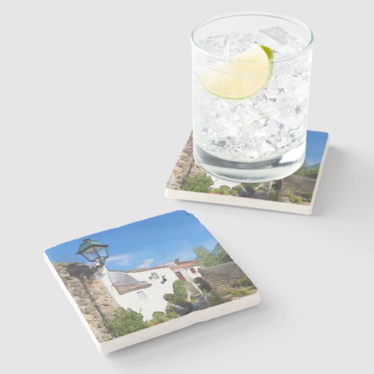 Mittelmeerkollektordorf Steinuntersetzer (Seitenansicht)