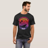 Mittelmeerkreuzfahrt 2023 Retro Sunset Family T-Shirt (Vorne ganz)