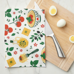 Mittelmeerküchentücher   Tomaten & Pasta  Geschirrtuch