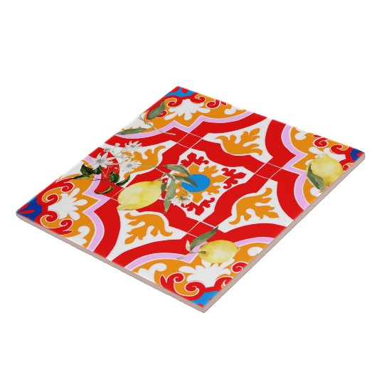 Mittelmeerküste Fliese (Seite)