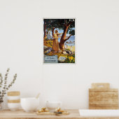 Mittelmeerküste, Frankreich Vintage Travel Poster (Küche)