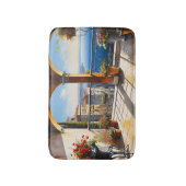 Mittelmeerküste Italienischer Balkon Badematte (Vorderseite Vertikal)