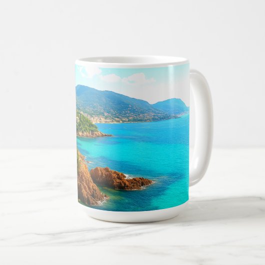 Mittelmeerküste Kaffeetasse (VorderseiteRechts)