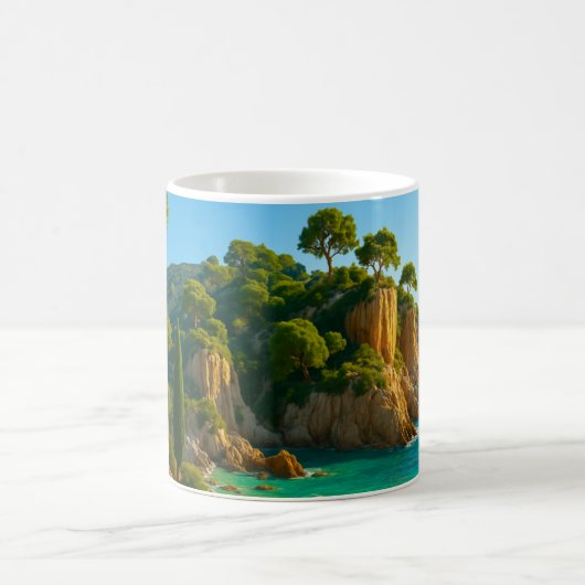Mittelmeerküste Kaffeetasse (Mittel)