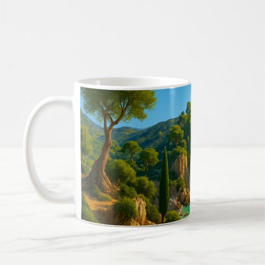 Mittelmeerküste Kaffeetasse (Links)