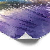 Mittelmeerküste mit Segelbooten Poster (Ecke)