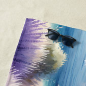 Mittelmeerküste mit Segelbooten Strandtuch (Beispiel)