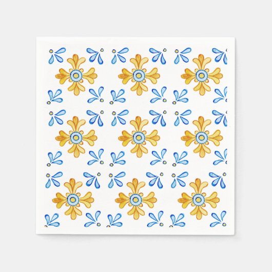 Mittelmeerküste Napkins Serviette (Vorderseite)