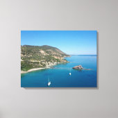 Mittelmeerküste und Yachten, Zypern Leinwanddruck (Vorderseite)
