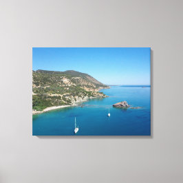 Mittelmeerküste und Yachten, Zypern Leinwanddruck