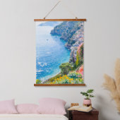 Mittelmeerküste  wandteppich mit holzrahmen (Schlafzimmer)