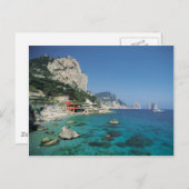 Mittelmeerküstenstrand in Italien Postkarte (Vorne/Hinten)